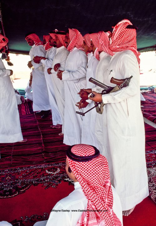 احتفال في حفل زفاف محمد العرق.  الدهناء ، المملكة العربية السعودية